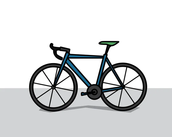 Design de desenhos animados de bicicleta illustration.cartoon estilo de design, projetado para ilustração —  Vetores de Stock