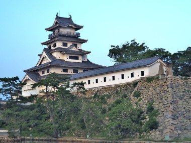 Imabari kalede Imabari, Ehime ili, Japonya.
