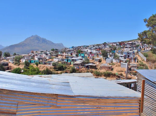 Établissement informel dans la province du Cap-Occidental, Afrique du Sud . — Photo