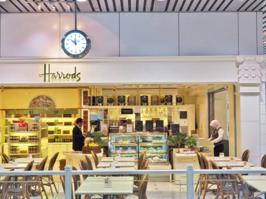 Harrods kafe ve Restoran Malezya Kuala Lumpur Uluslararası Havaalanı (KLIA).