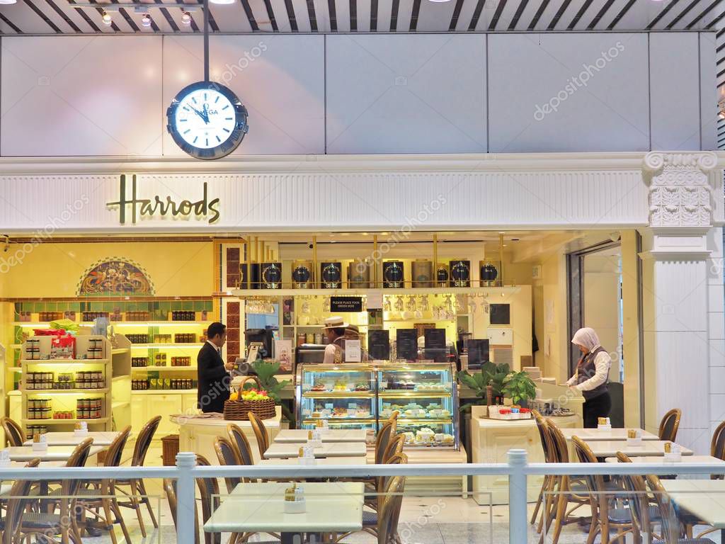 Harrods café y restaurante en el Aeropuerto Internacional de Kuala