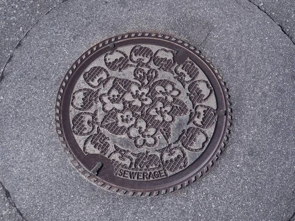 manhole cover in Nagano, Japan.