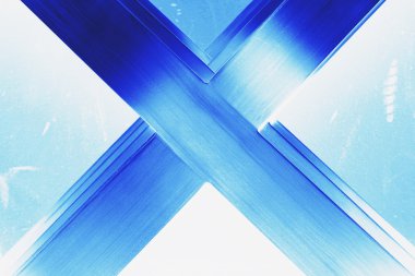 abtract metal x şekil