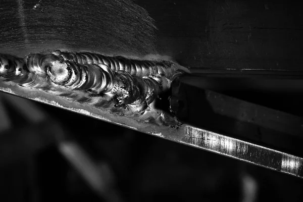 Cierre de soldadura de aluminio — Foto de Stock