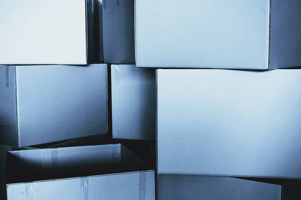 Pila di scatola di cartone — Foto Stock