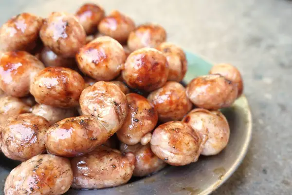 Embutidos de cerdo y arroz — Foto de Stock