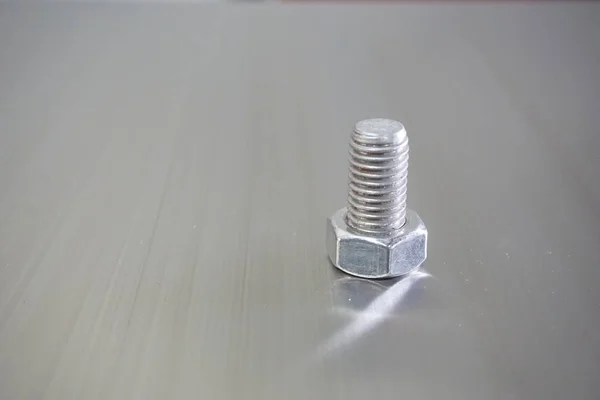 Bolt on stainless — Stock Photo, Image