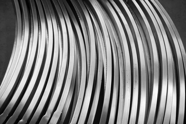 抽象的金属曲线 — 图库照片