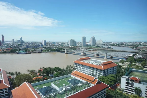 Chao Phraya Nehri manzarası — Stok fotoğraf