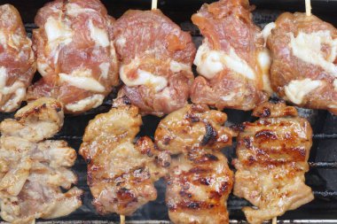 Barbekü domuz eti ızgara