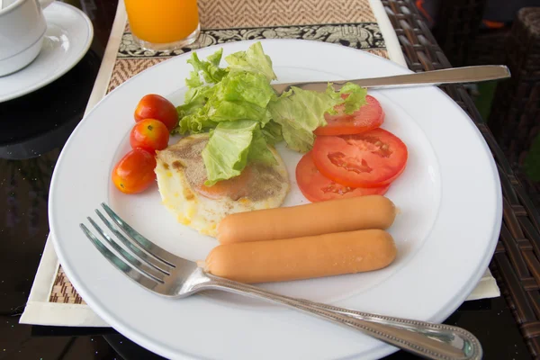 Comida de pequeno-almoço estilo americano — Fotografia de Stock