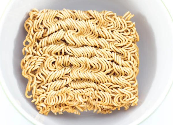 Close up instant noodle in a bowl — Φωτογραφία Αρχείου