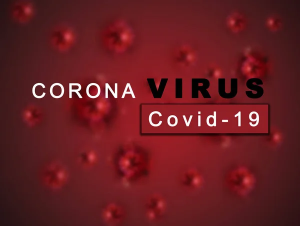Coronavirus Sygdom Covid Abstrakt Rød Baggrund Virus Infektion Koncept Covid - Stock-foto