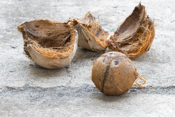Кокосовый орех с пилинг — стоковое фото