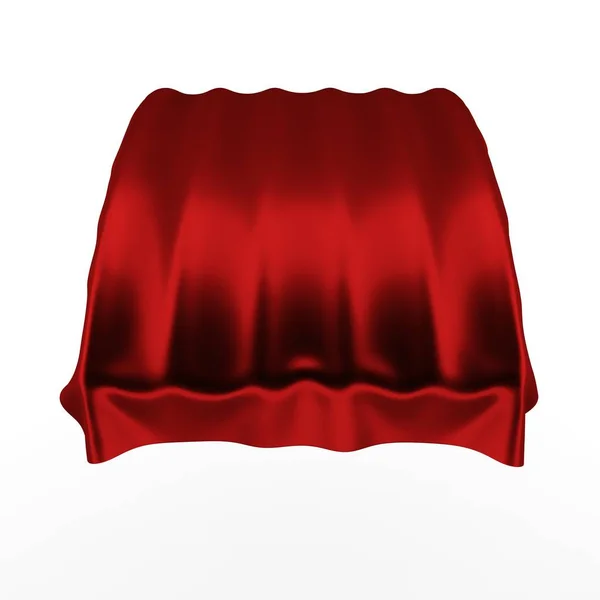 Realistic billowing red cloth Royalty Free Vector Image