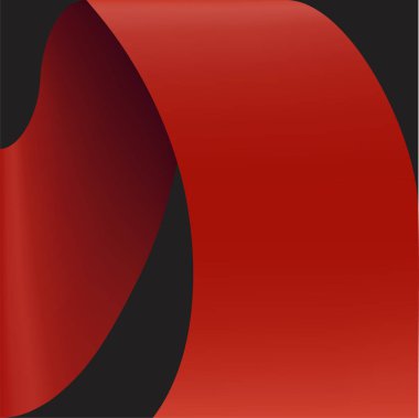 Kırmızı kağıt boş. Vektör çizim.