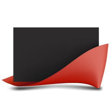 Siyah kağıt boş. Vektör çizim.