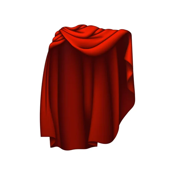 红披风斗篷披肩矢量插图 — 图库矢量图片