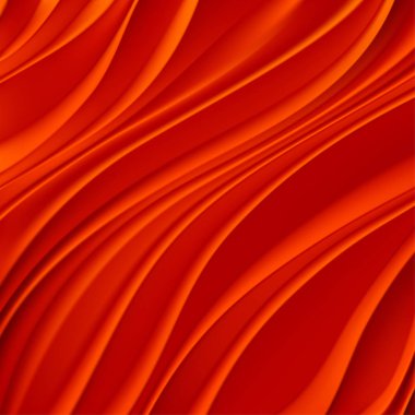 Kırmızı yumuşak kıvrımlı ışık çizgileri. Vektör illüstrasyonu.