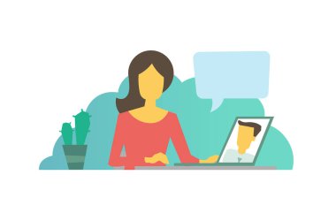 Dating site. Görüntülü sohbet arama. İle bir konuşma.