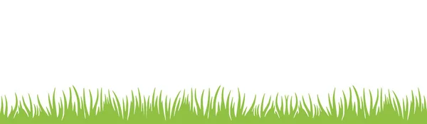 Grass lawn. Vector flat background frame. Green field. Design element. Copy space. — Stock vektor
