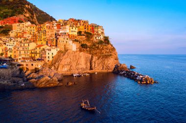 Manarola manzarası, Cinque Terre, İtalya