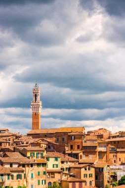  Duomo di Siena ile havadan görünümü