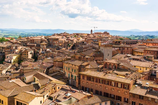Havadan görünümü eski Merkezi şehir Siena