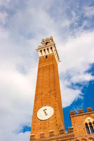 Famous Torre del Mangia — Stock fotografie