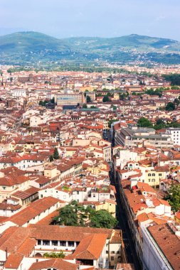 Floransa şehrin havadan görünümü