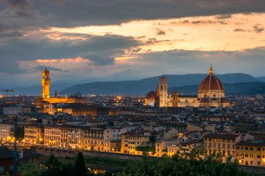  Floransa Tarih bir gün batımı, İtalya