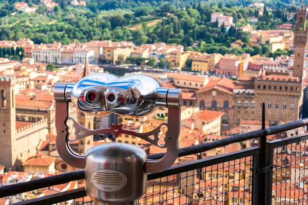 Binoculars with wonderful view of Florence