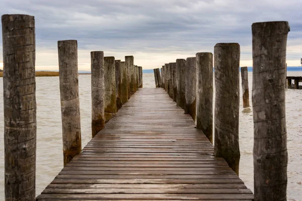 Lake Neusiedl, Neusiedler See, Austria — Stock fotografie