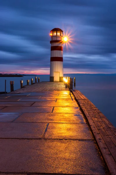 Lighthouse at Lake Neusiedl — Stock Photo, Image