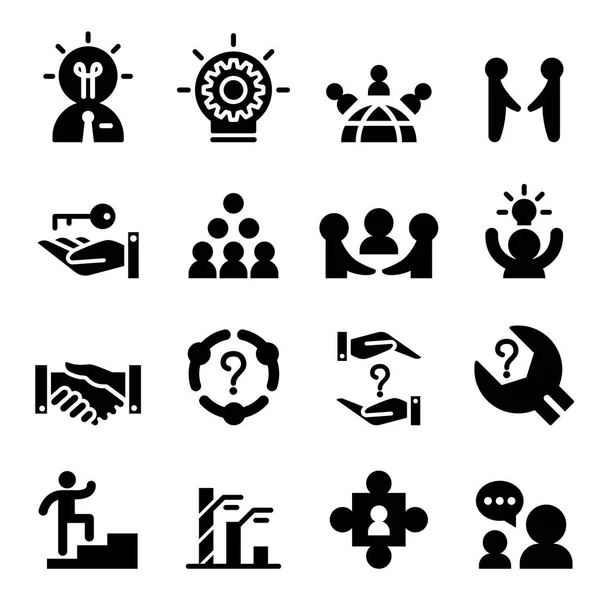 Projekt graficzny ilustracja wektor zestaw ikona konsultanta — Wektor stockowy