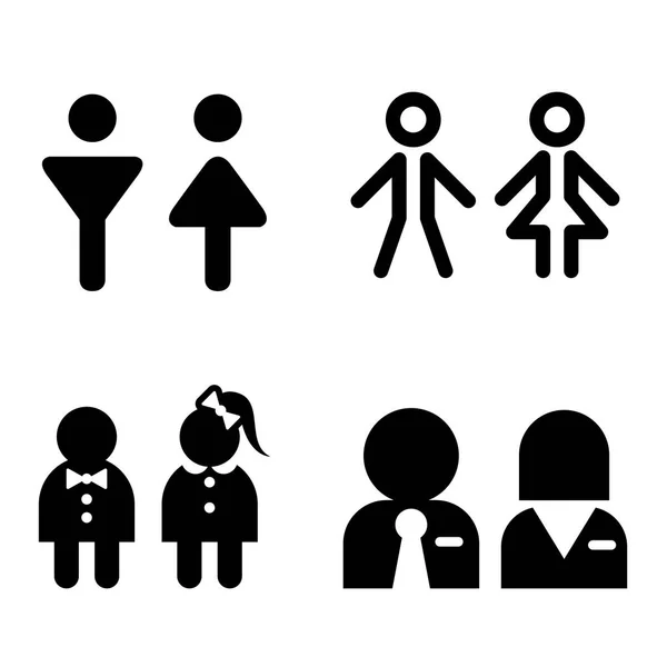 WC-Symbol ideal für jeden Einsatz. Vektor Illustration Symbolsatz — Stockvektor
