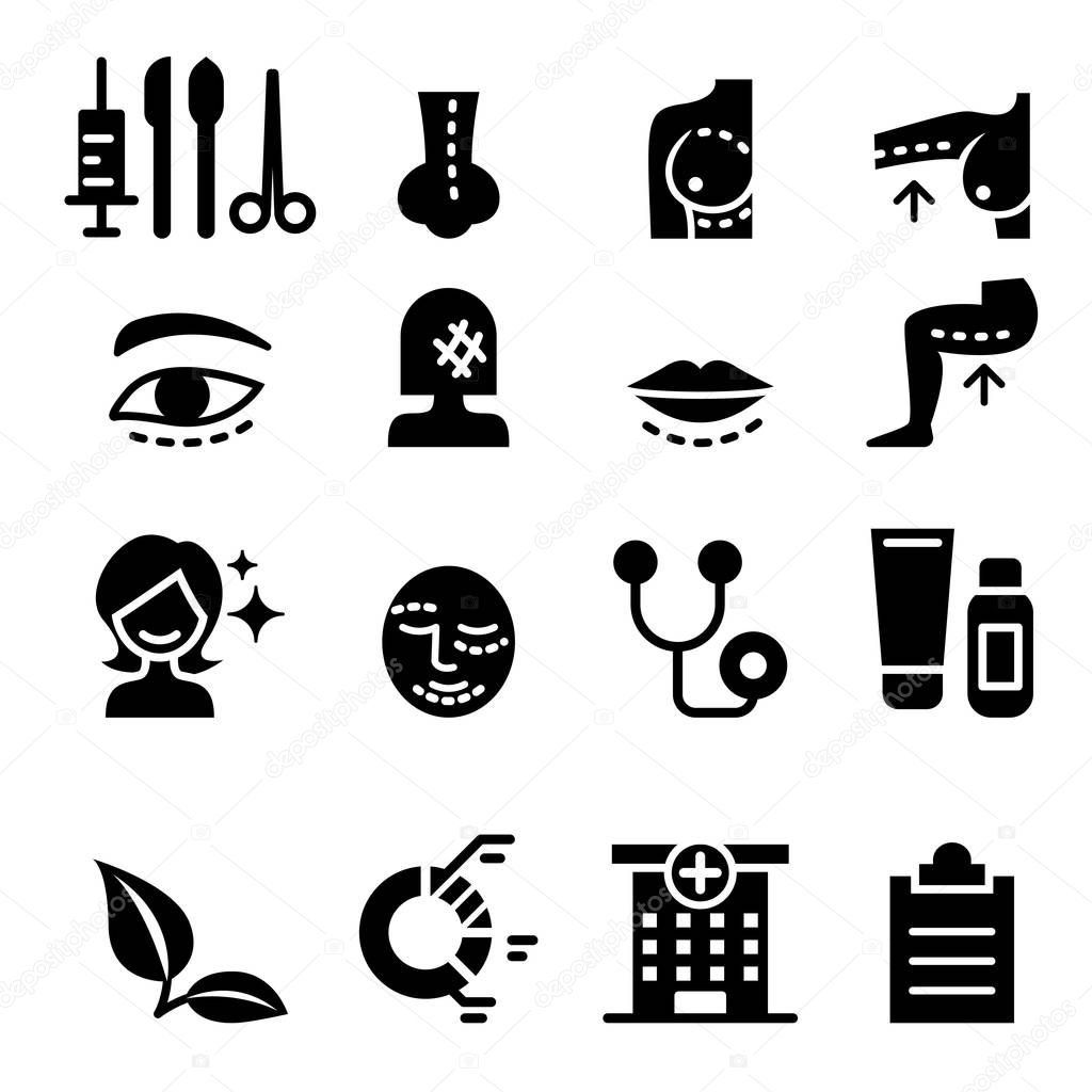 Plastic Surgery icon set