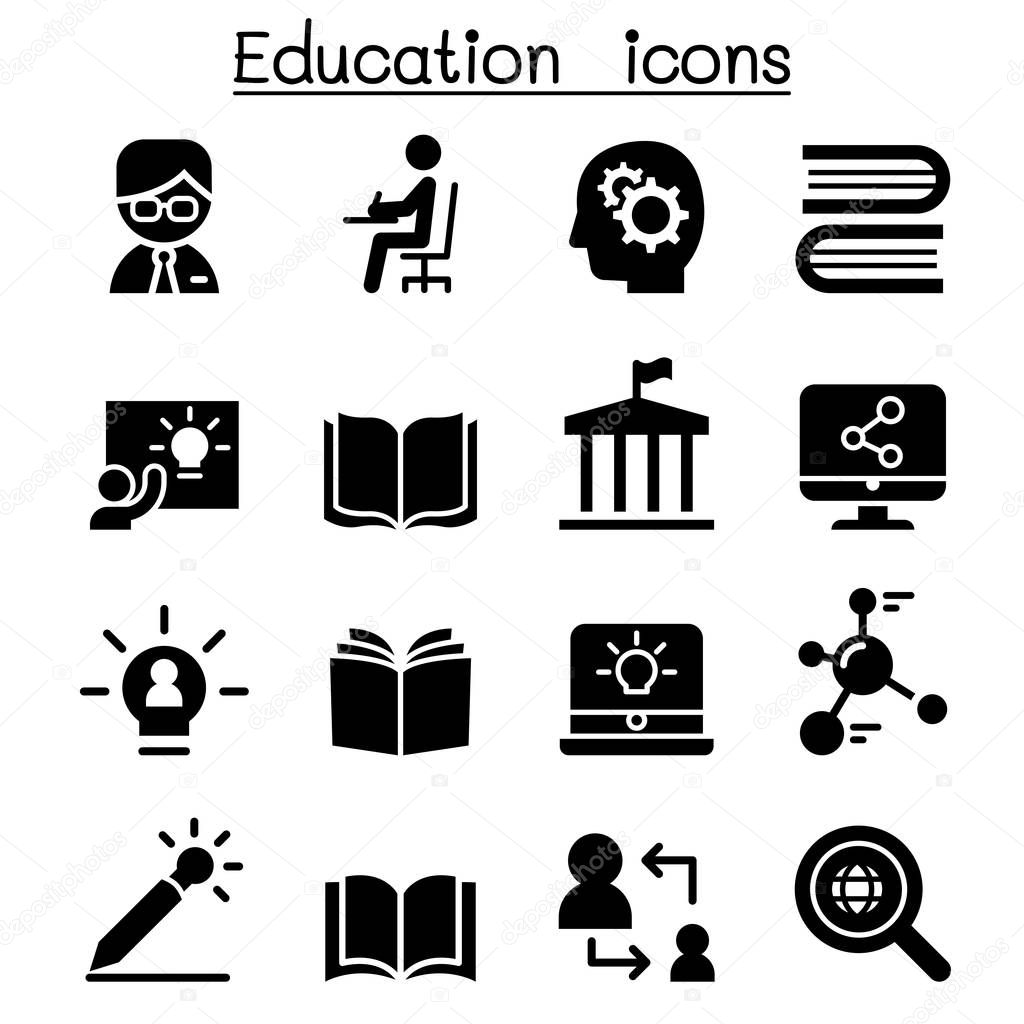 Learning & Education icons vector illustration graphic design