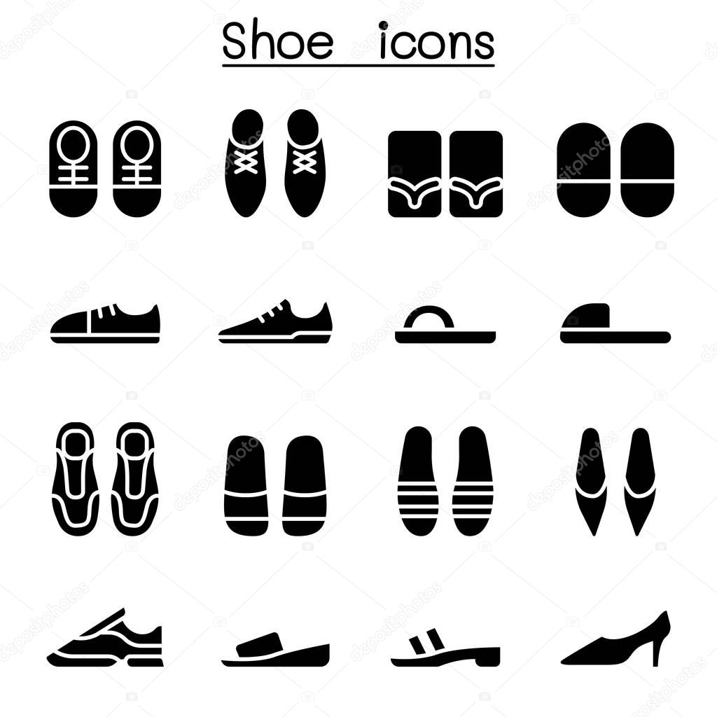 Shoes icon set vector illustration graphic design