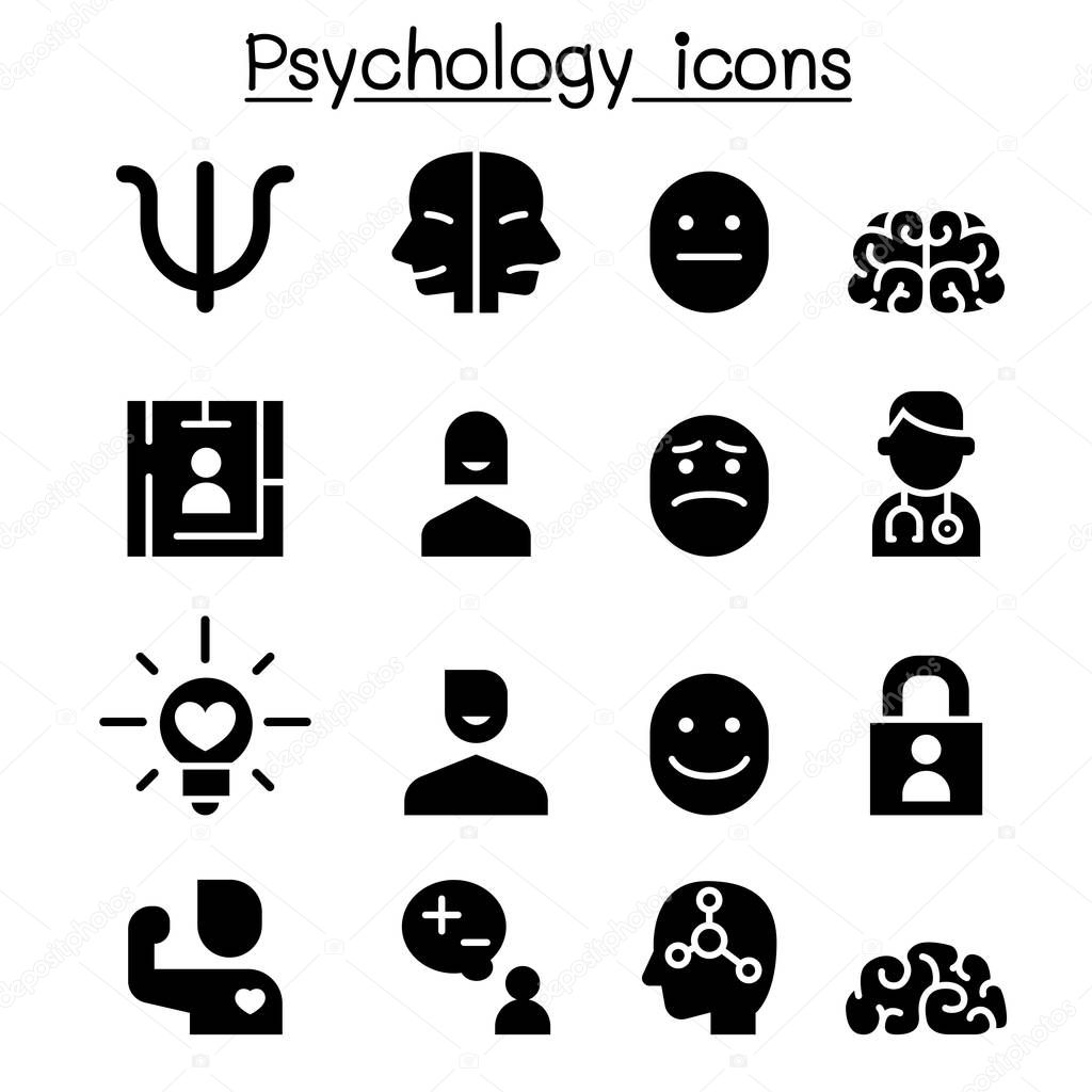 Psychology icon set vector illustration graphic design