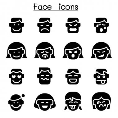 İnsan yüzü Icon set 