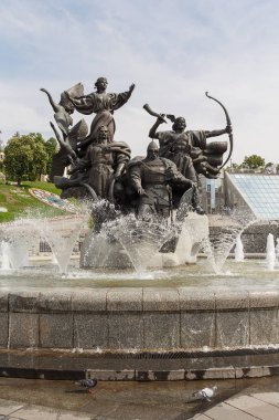 Şehrin kurucuları, bağımsızlık Meydanı anıt. Kiev, Ukrayna