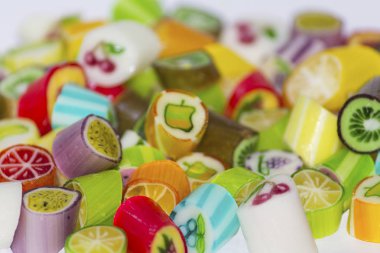 Renkli şeker dökme. Arka planlar ve dokular