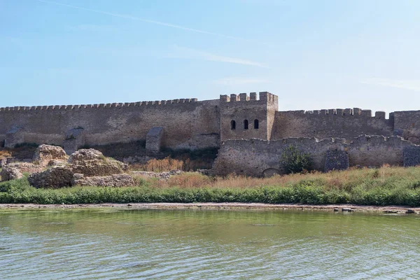 Antik duvar Belgorod-Dnestrovsky Akkerman Kalesi. Ukrayna