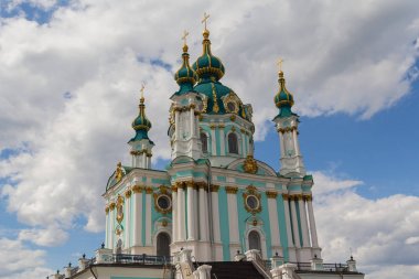 Antik tarihi Ortodoks Kilisesi St Andrew. Kiev, Ukrayna 