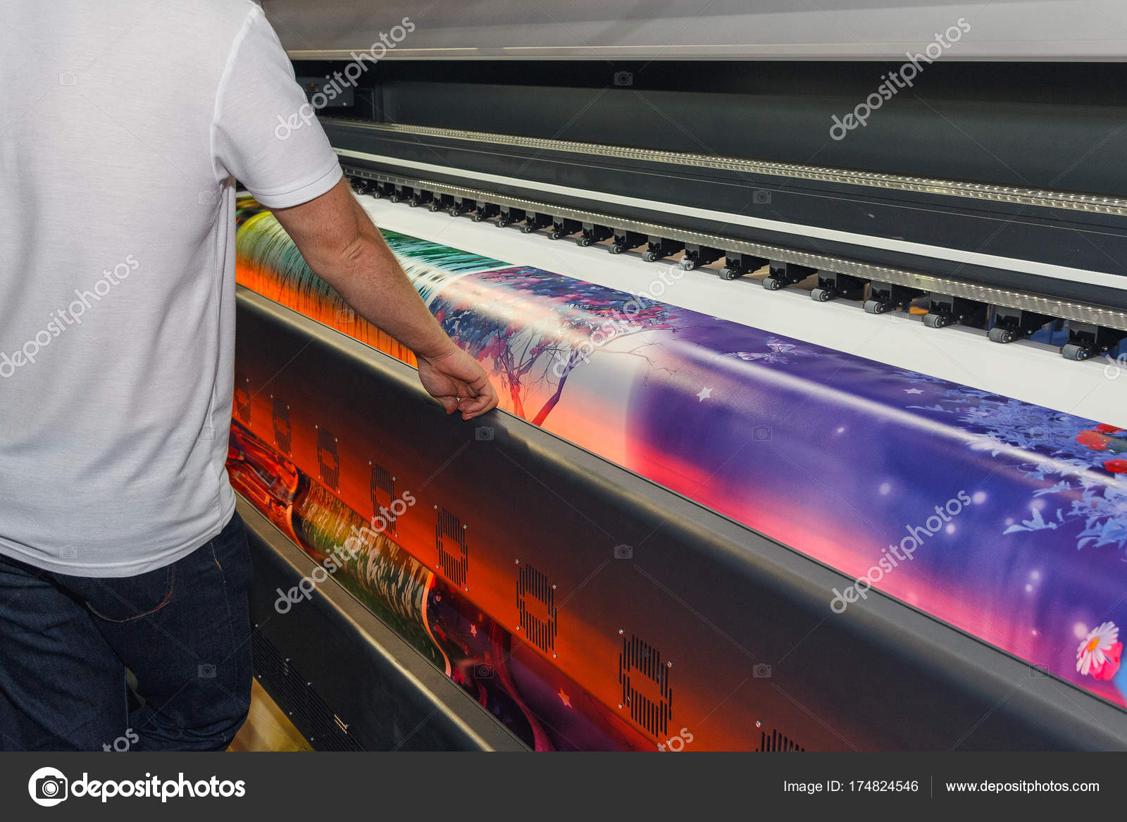 large format printing machine