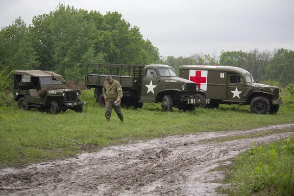 Kijów Ukraina Maja 2019 Pojazdy Żołnierza Armii Usa Wojny Światowej — Zdjęcie stockowe