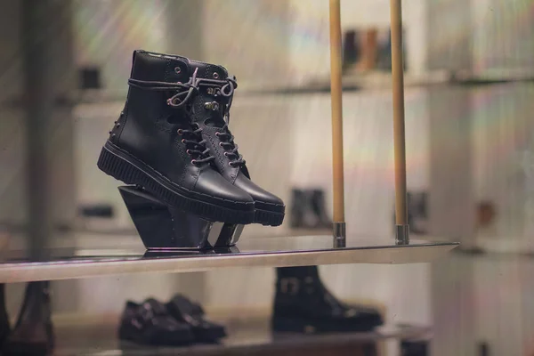 Women Shoes Shop Window Footwear — Stock Photo, Image