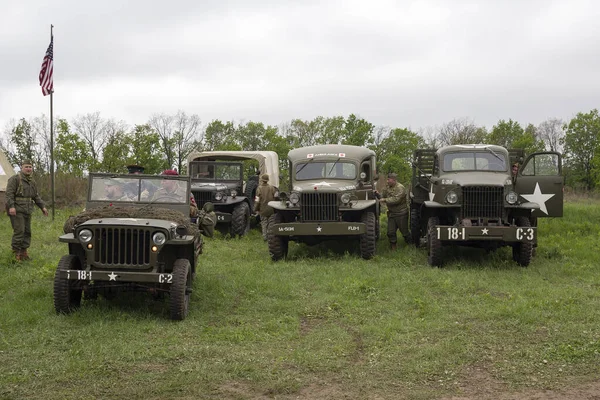 Kiev Ukraine May 2019 Vehicles Army Soldier Second World War Stock Picture