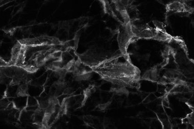 Tasarım için siyah mermer desenli doku arkaplanı.